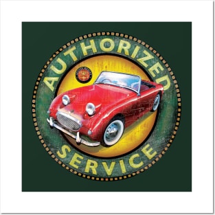 Authorized Service - Austin Healey 3 Posters and Art